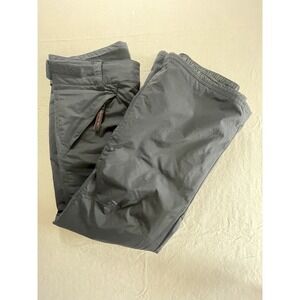 OBERMEYER BLACK SKI/ SNOWBOARD PANTS WOMENS SZ M/S Short Adjustable Waist Tabs